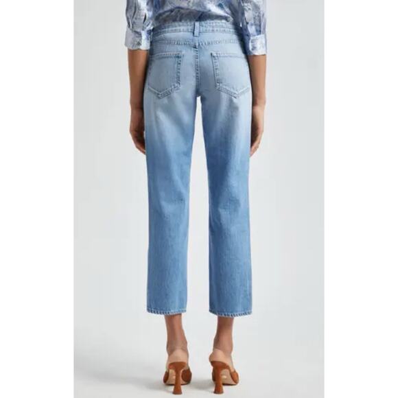 L’Agence Nevia Low Rise Slim Straight Slouchy Jeans Caruso 27 NWT $315 - Picture 3 of 10